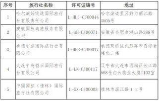 文旅部重拳出击 取消注销14家旅行社经营资格